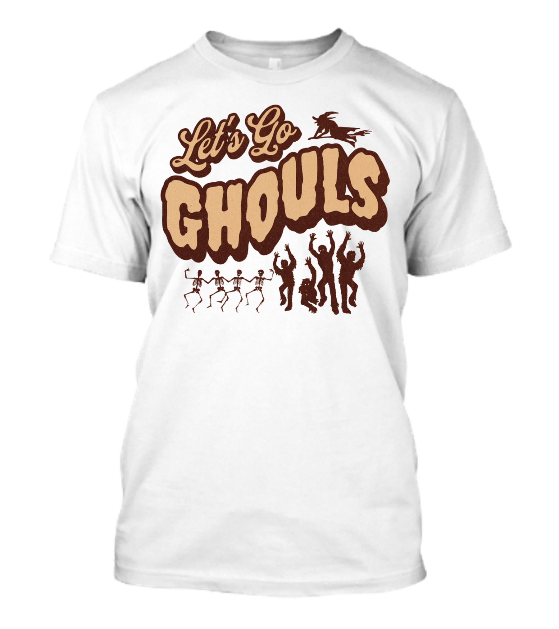 Let's Go Ghouls Dancing Skeletons And Creatures T-Shirt