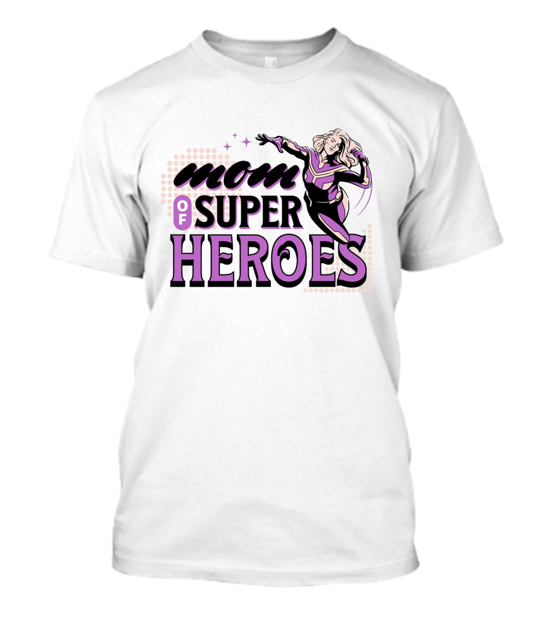 Mom Of Super Heroes Powerful Pose T-Shirt