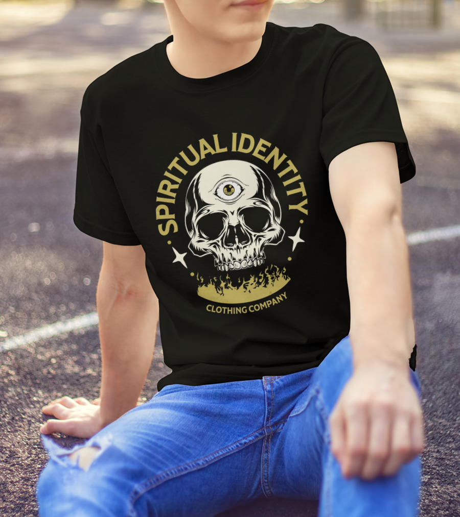 SPIRITUAL IDENTITY THREE-EYED SKULL CLOTHING COMPANY T-Shirt
