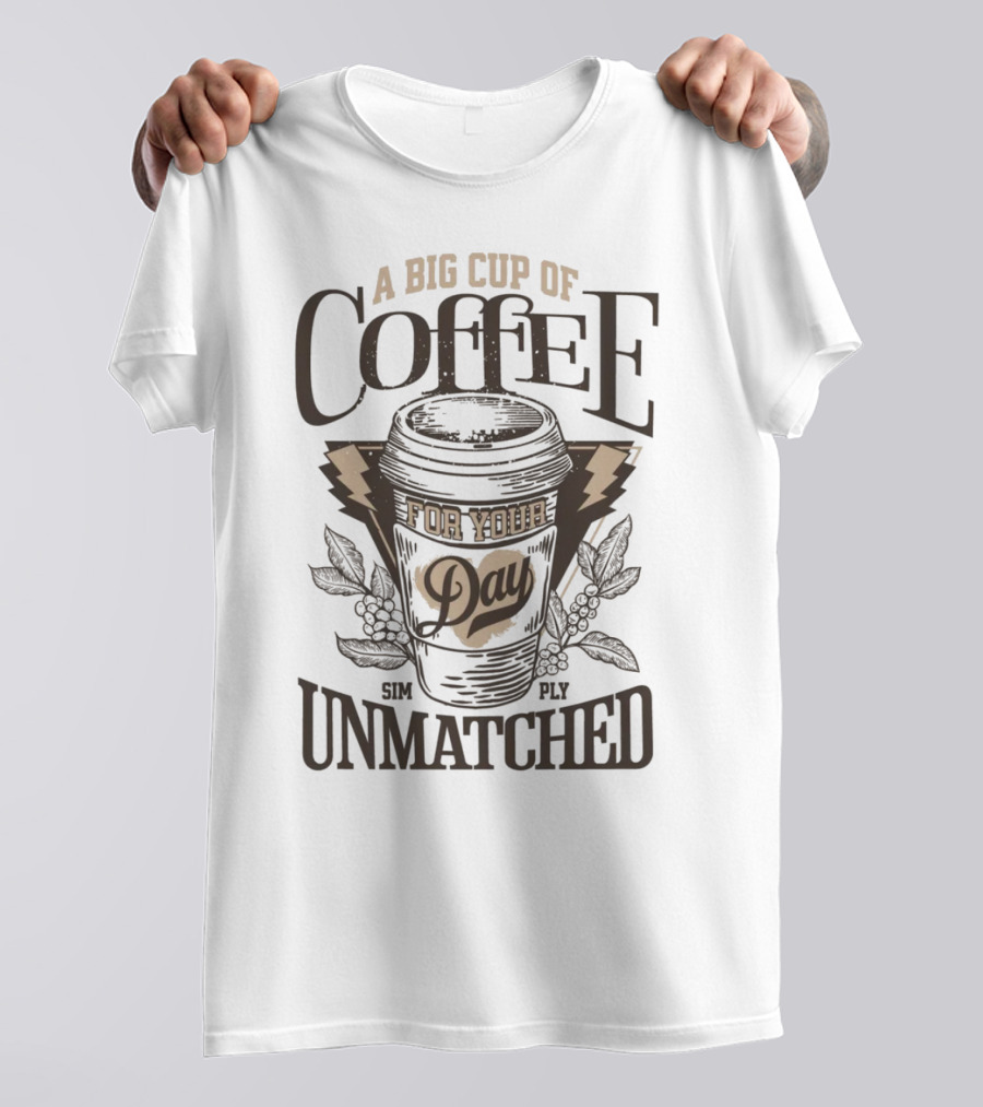 A Big Cup Of Coffee Simply Unmatched For Your Day T-Shirt