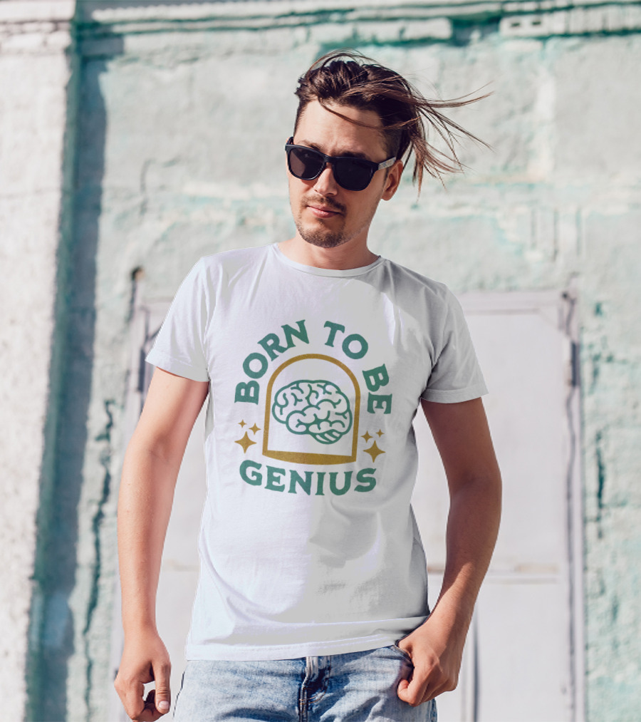 Born To Be Genius Brain Stars T-Shirt