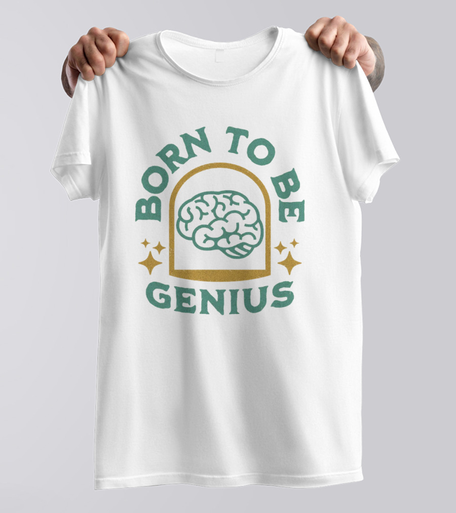 Born To Be Genius Brain Stars T-Shirt