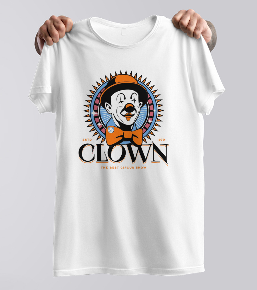 CLOWN ESTD 1970 THE BEST CIRCUS SHOW T-Shirt
