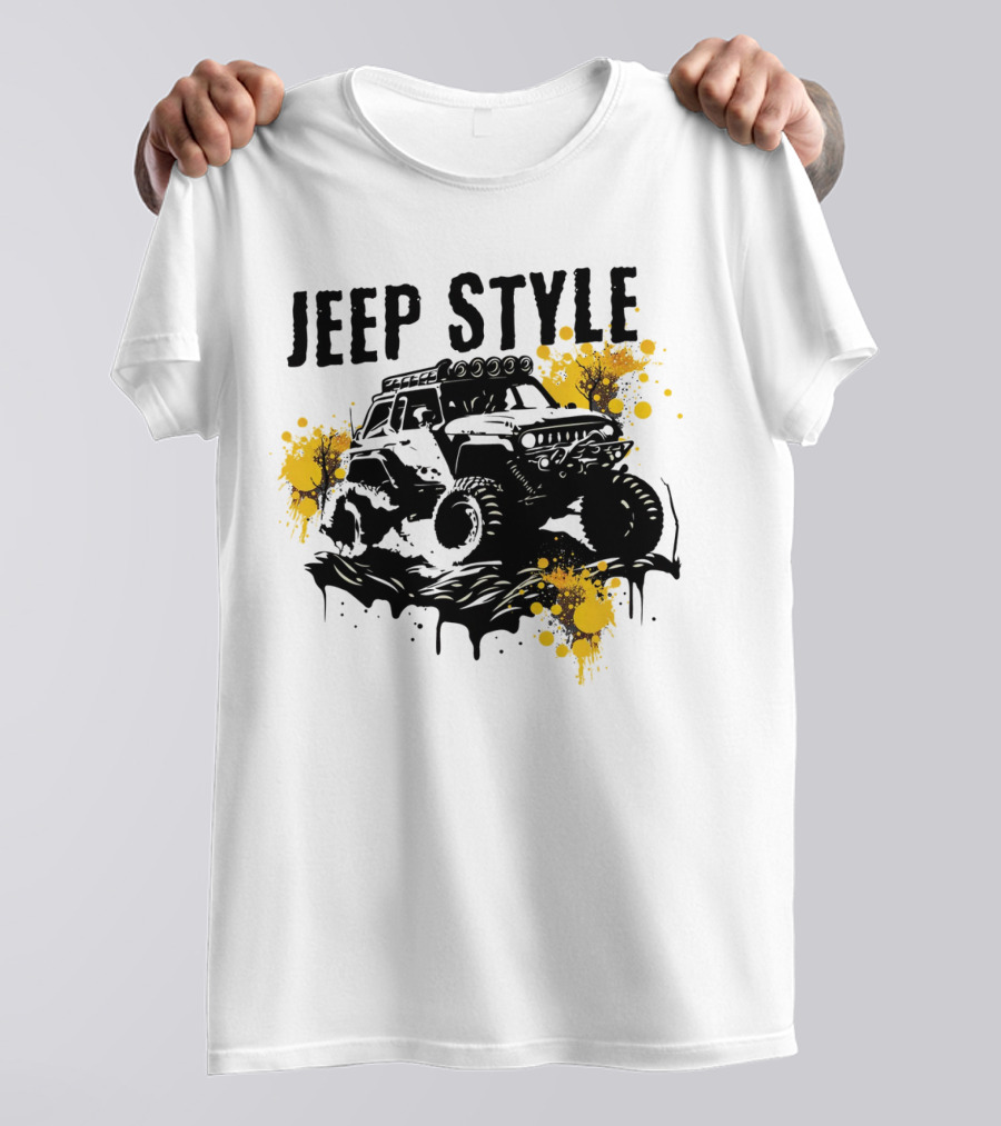 JEEP STYLE Off-Road Adventure With Bold Trails And Splashes T-Shirt