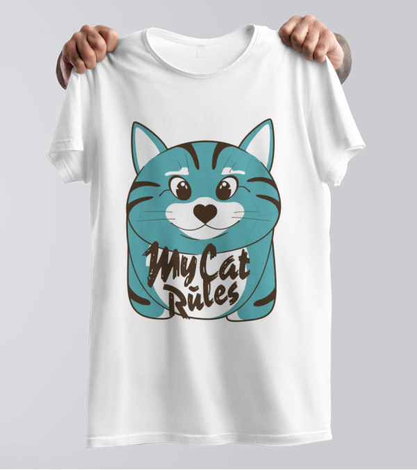 My Cat Rules Cute Animal T-Shirt