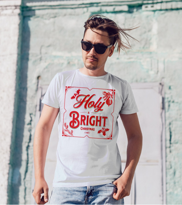 Holy And Bright Christmas T-Shirt