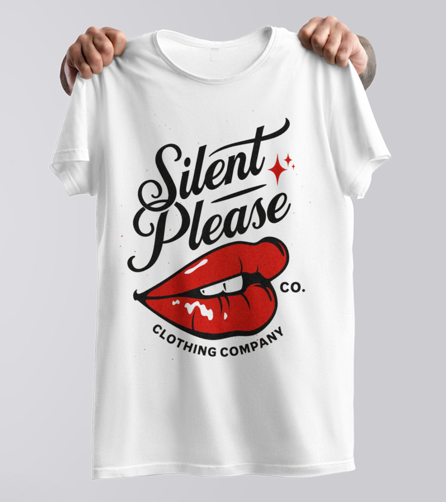 Silent Please Clothing Company Red Lip Co T-Shirt