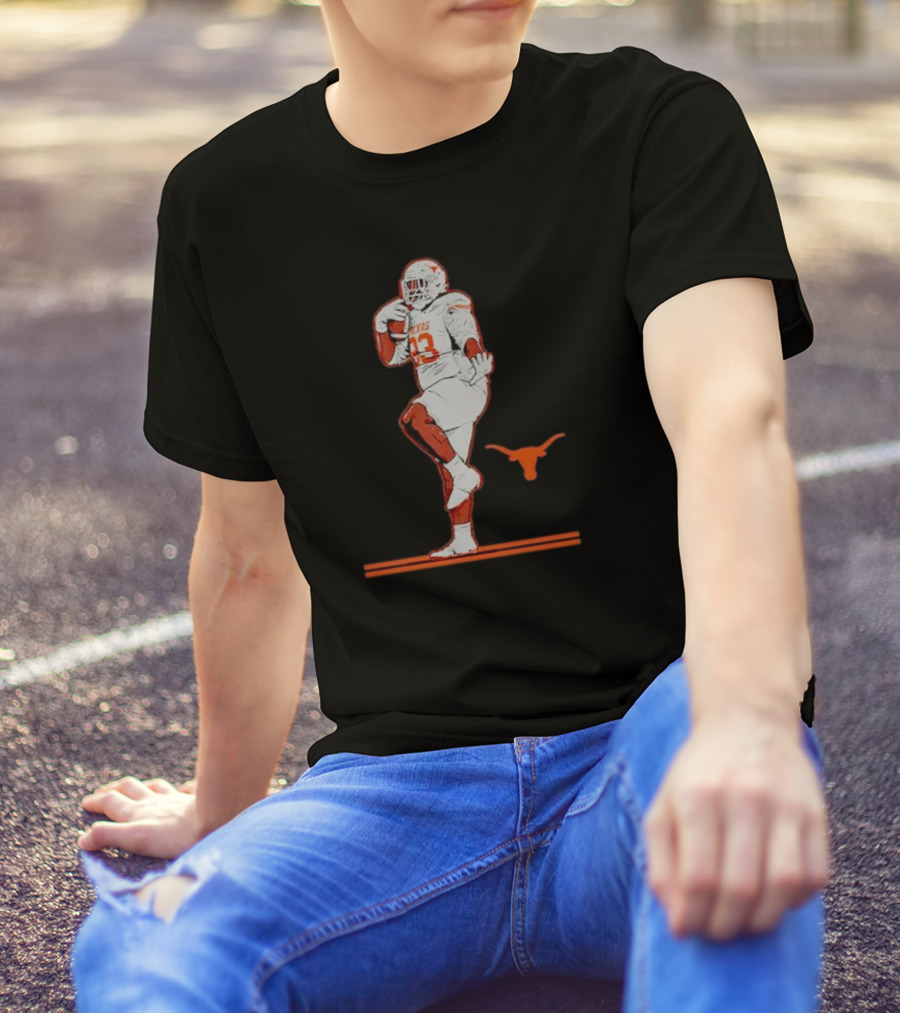 Texas Longhorns Football T’Vondre Sweat 93 Pose T-Shirt