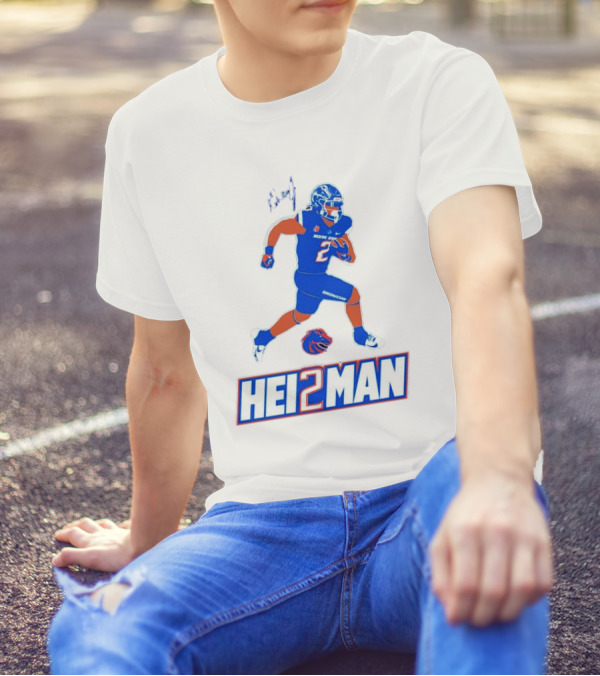 Ashton Jeanty Boise State Broncos Hei2man Football Player T-Shirt