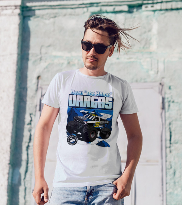 Ryan The Rhino Vargas Capital Path Security Monster Truck T-Shirt