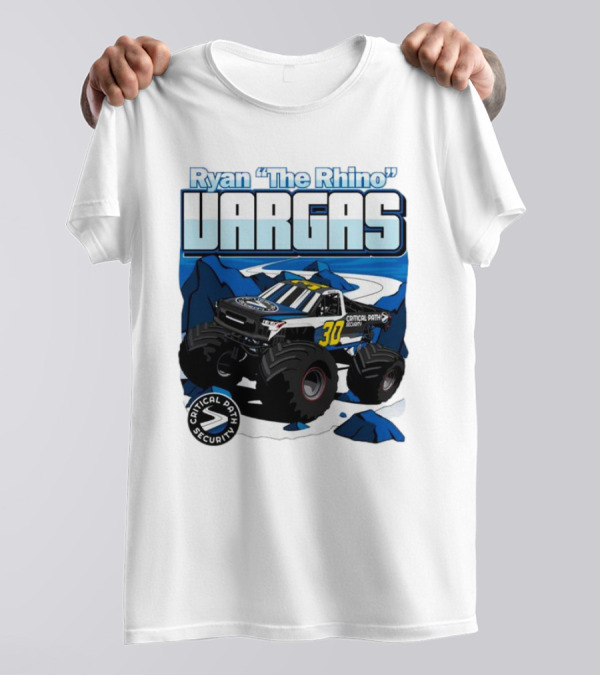 Ryan The Rhino Vargas Capital Path Security Monster Truck T-Shirt