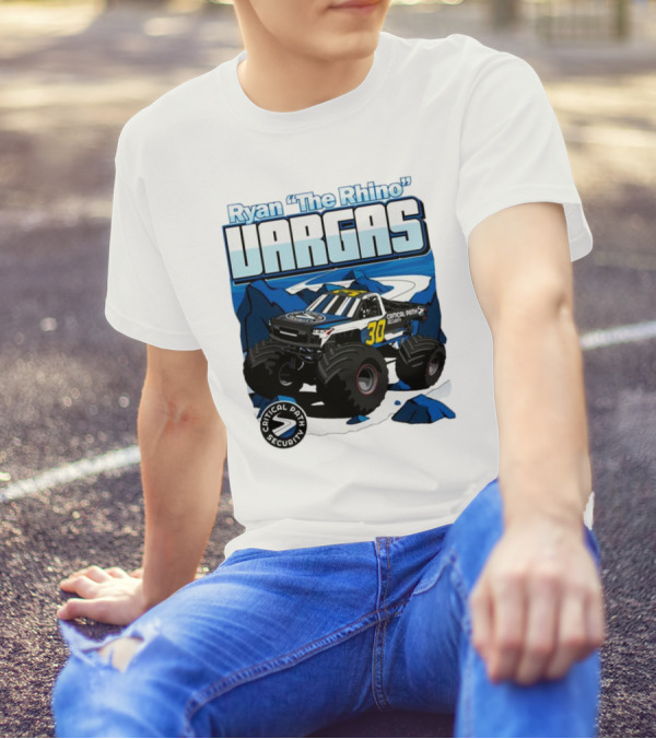Ryan The Rhino Vargas Capital Path Security Monster Truck T-Shirt