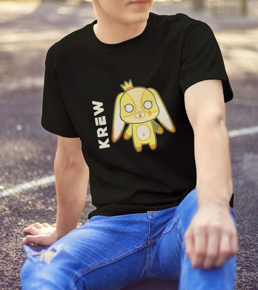 Krew Gold Crowned Teddy Character T-Shirt