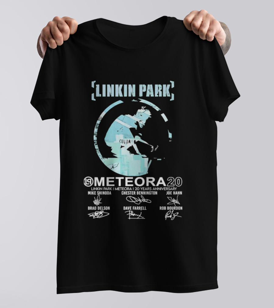 Linkin Park Meteora 20 Years Anniversary Mike Shinoda Chester Bennington Joe Hahn Brad Delson Dave Farrell Rob Bourdon T-Shirt