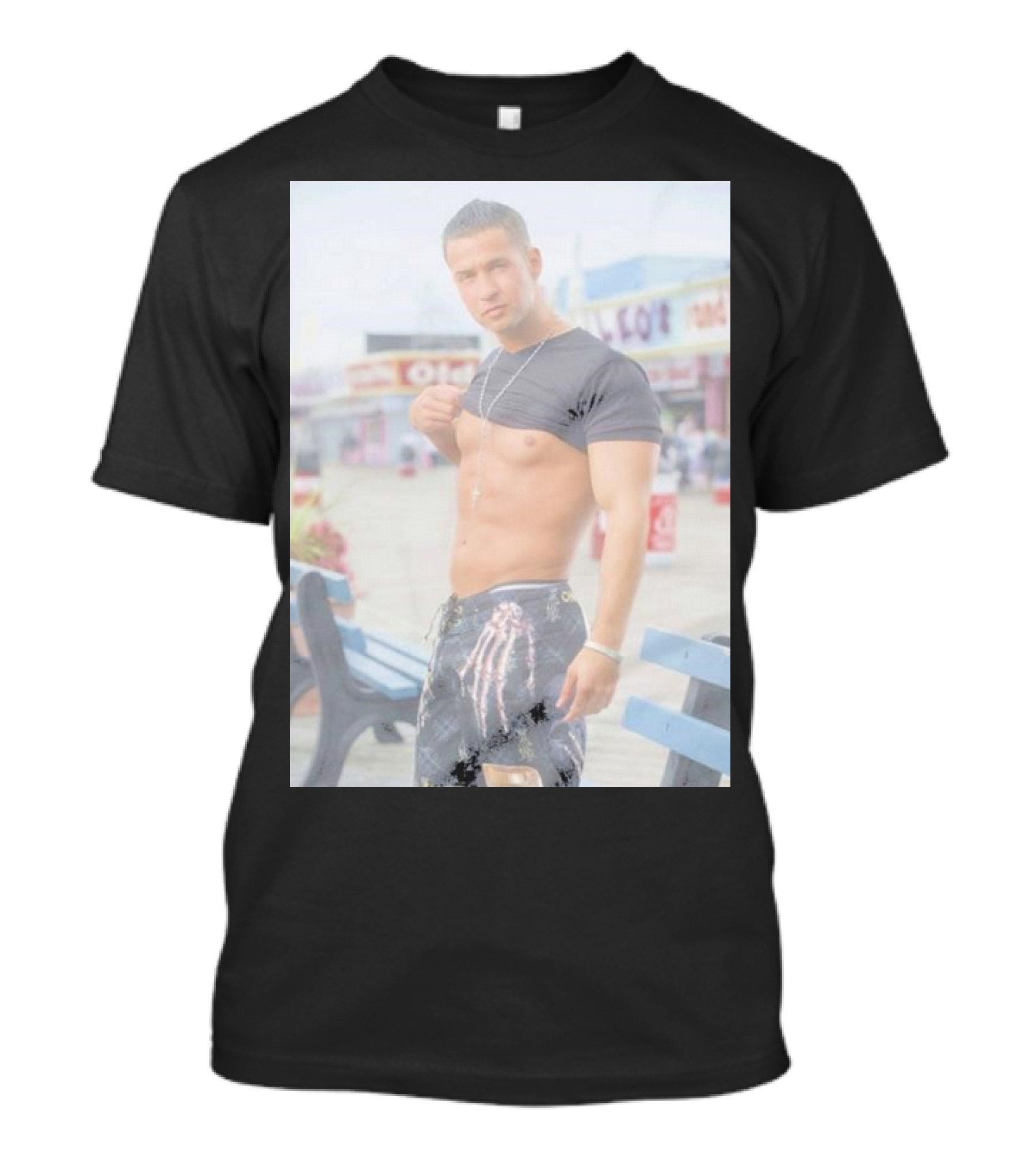 Jersey Shore Mike Sorrentino Style Boardwalk Photo T-Shirt