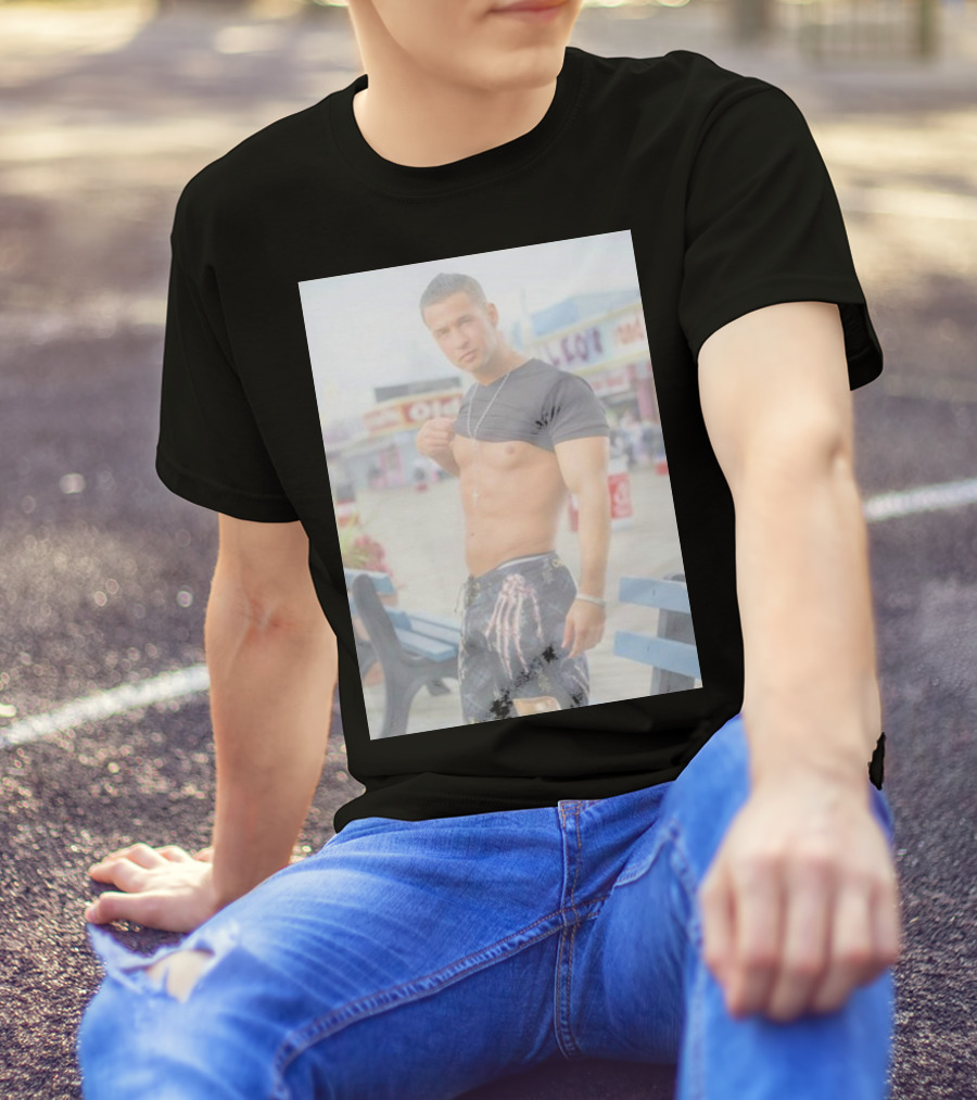 Jersey Shore Mike Sorrentino Style Boardwalk Photo T-Shirt