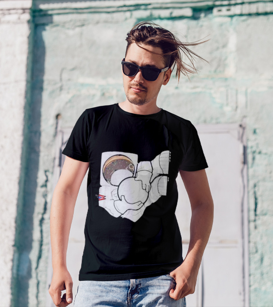 Strange Planet Ohio Moonwalker Cosmic Astronaut Holding Celestial Sphere T-Shirt