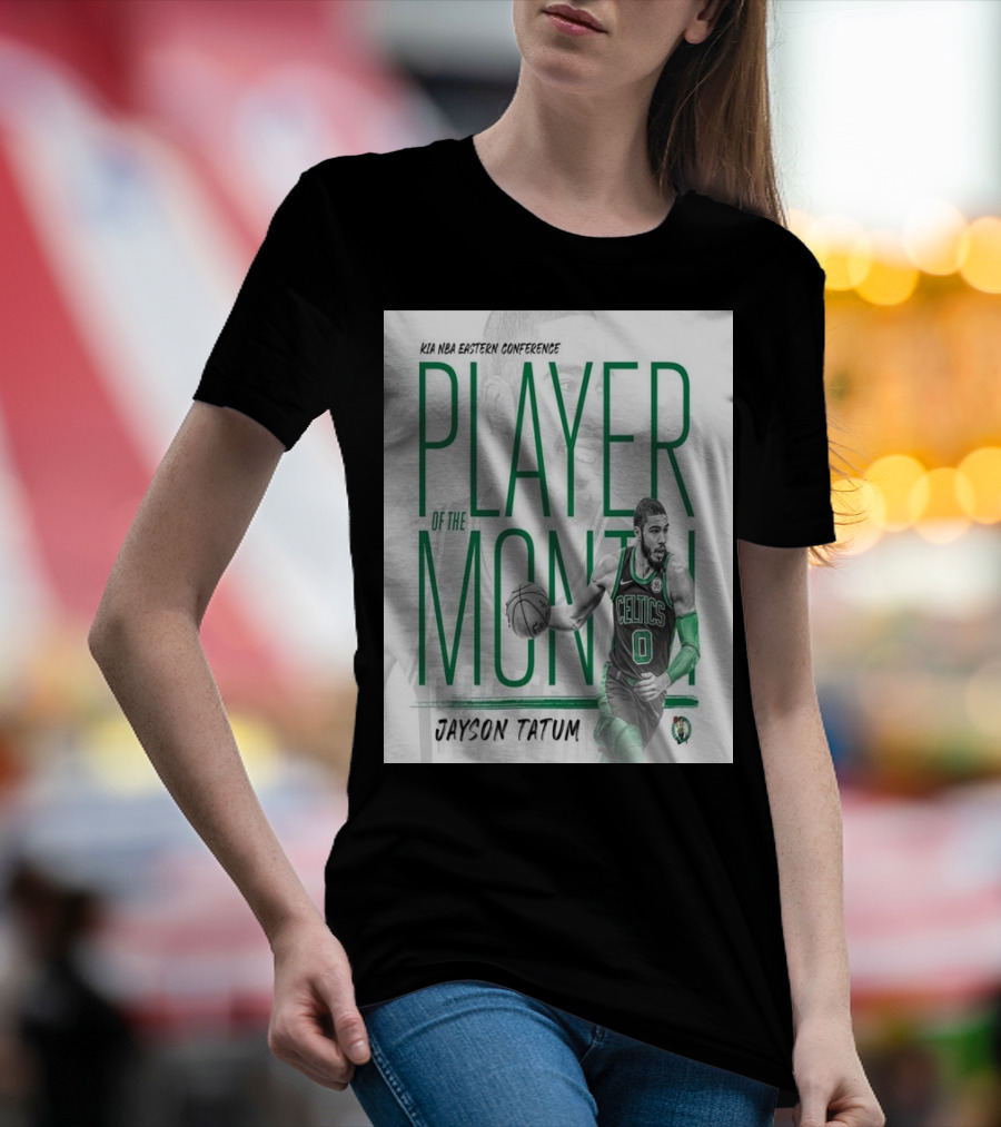 KIA NBA Eastern Conference Player Of The Month Jayson Tatum Celtics T-Shirt