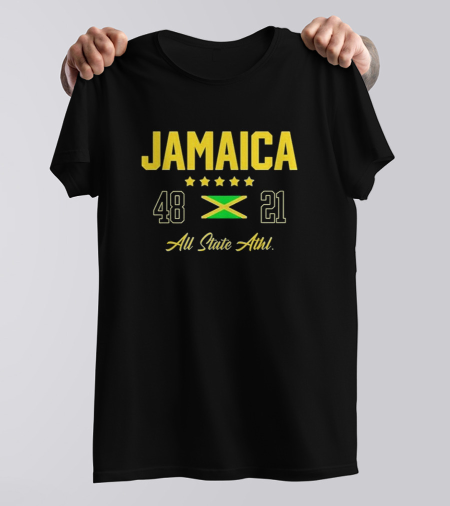 Jamaica Flag 48 21 All State Athl T-Shirt