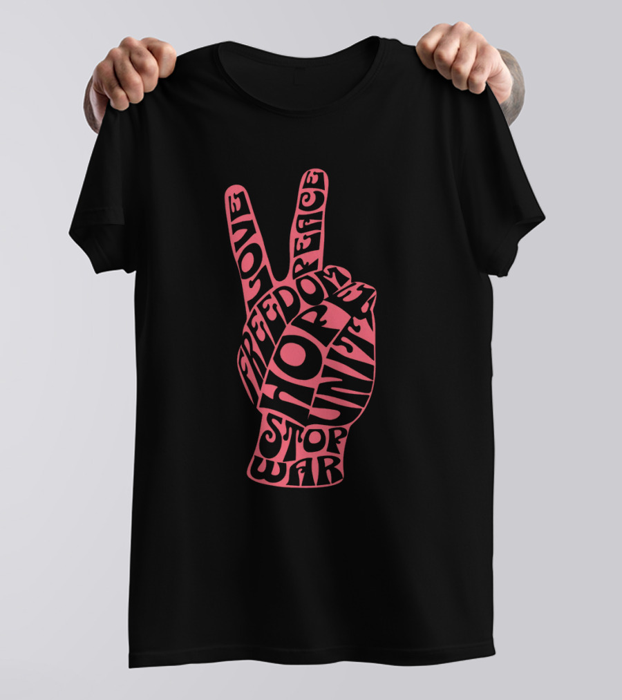 Freedom Peace Love Hope Unity Stop War T-Shirt