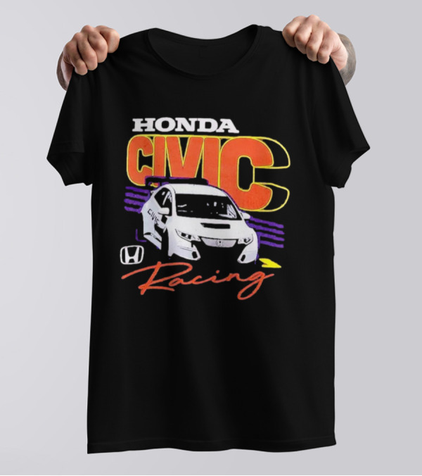 Honda Civic Racing Racecar T-Shirt