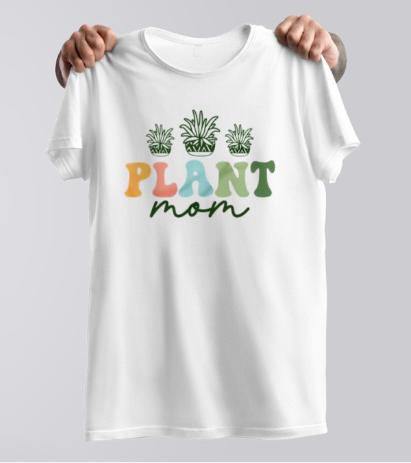 Plant Mom Cute Plant Groovy T-Shirt