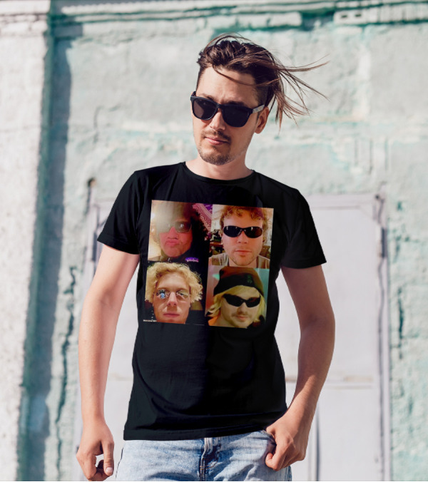 5 Seconds Of Summer Sunglasses Group Collage T-Shirt