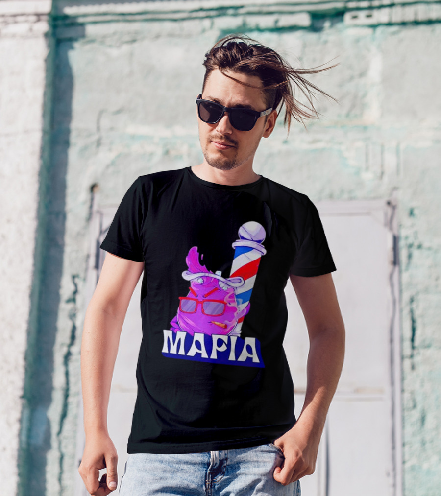 Cool Aiid Mafia Purple Barber Pole T-Shirt