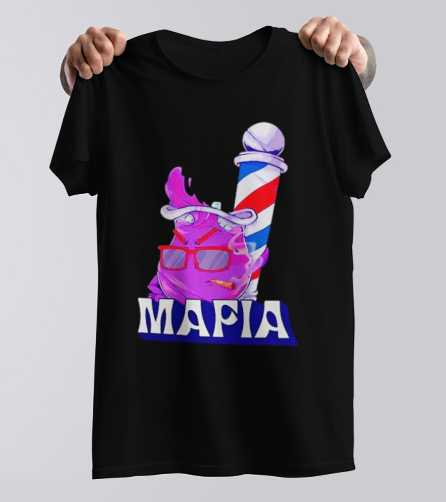 Cool Aiid Mafia Purple Barber Pole T-Shirt