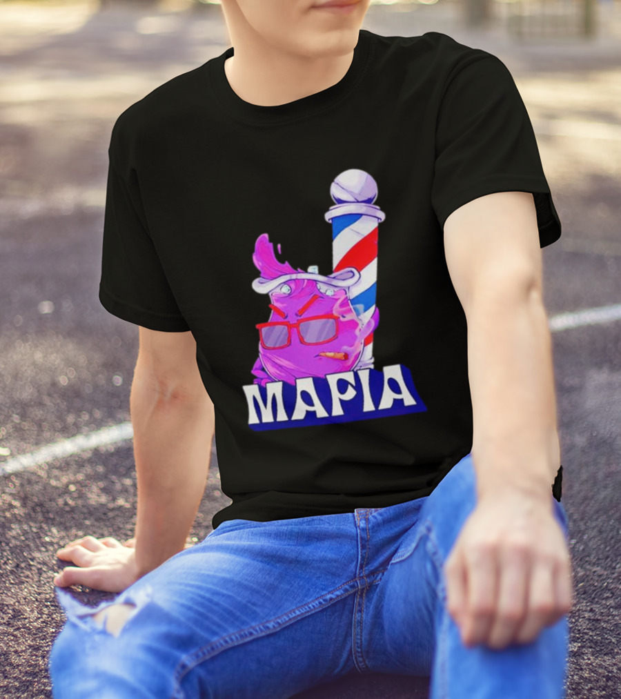 Cool Aiid Mafia Purple Barber Pole T-Shirt