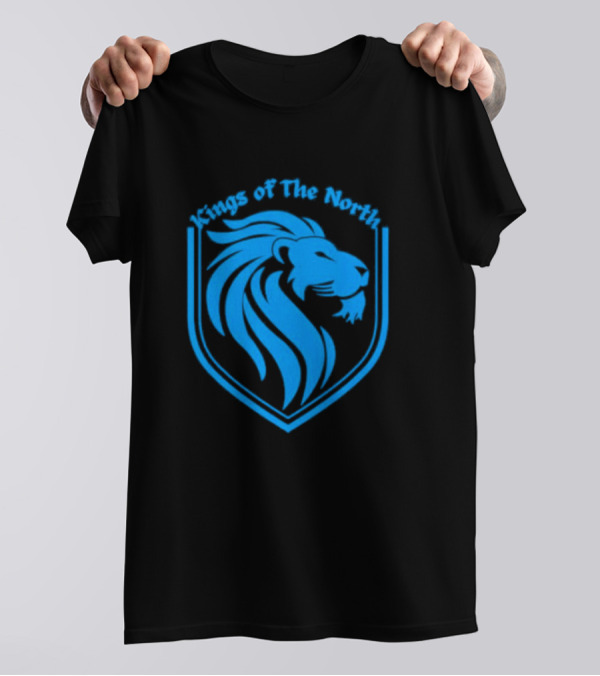 Detroit Lions Kings Of The North Shield T-Shirt