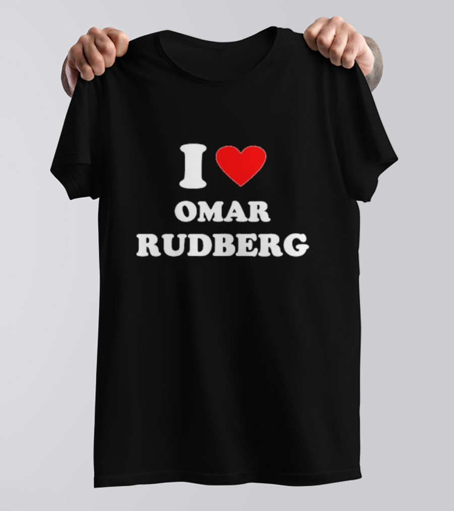 I Love Omar Rudberg Passion Red Heart T-Shirt