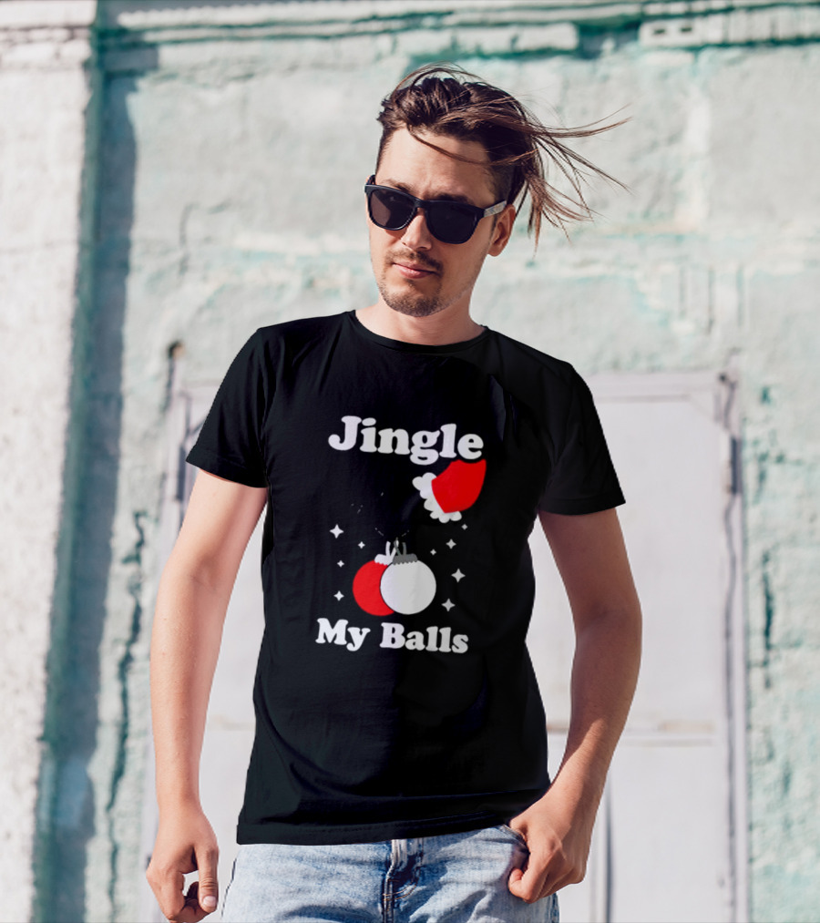 Jingle My Balls Santa Hat Christmas Ornaments T-Shirt