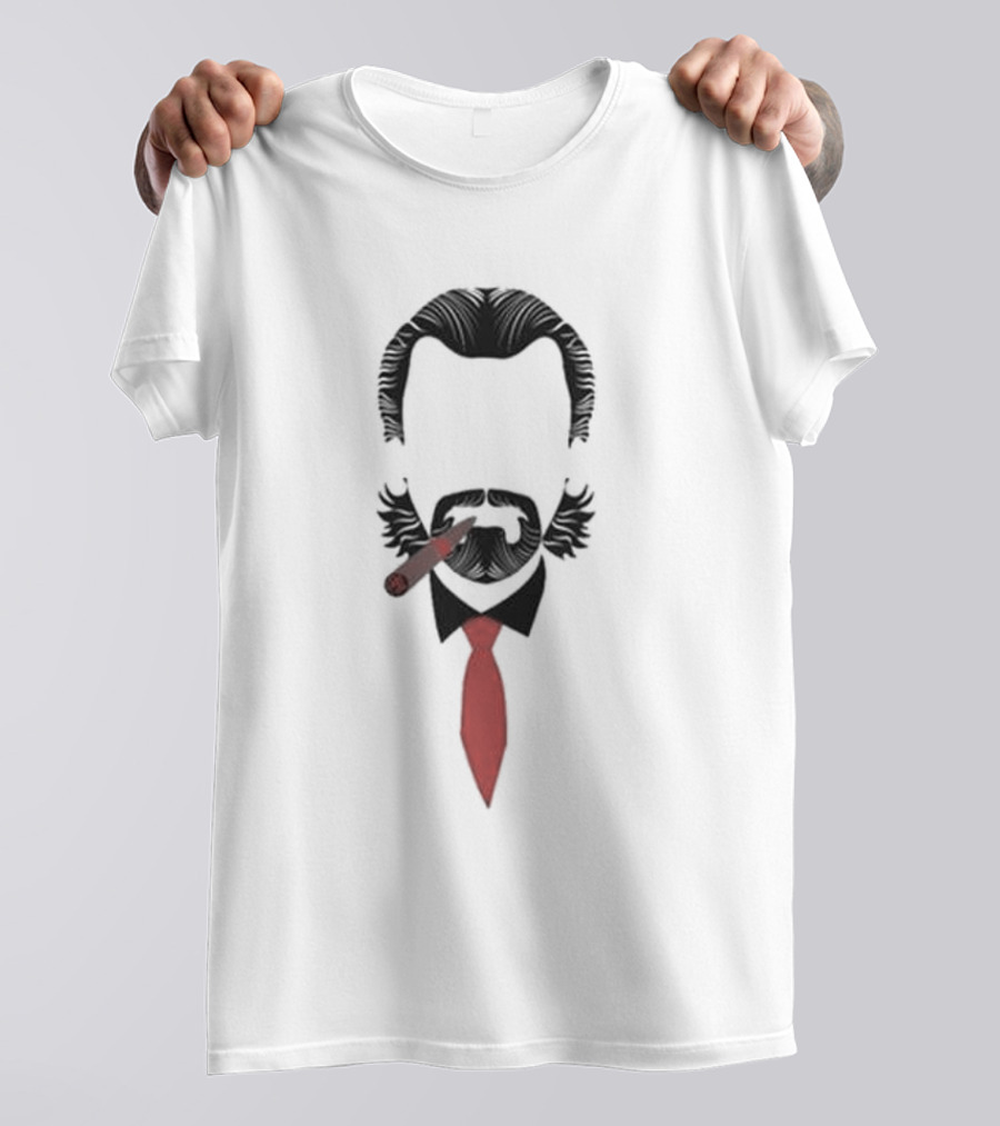 John Buccigross Barry Melrose Iconic Cigar And Red Tie Look T-Shirt