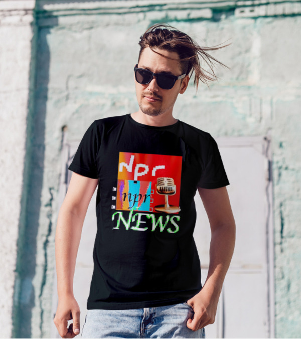Npr Tiktok Npr News Microphone T-Shirt