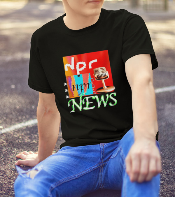 Npr Tiktok Npr News Microphone T-Shirt