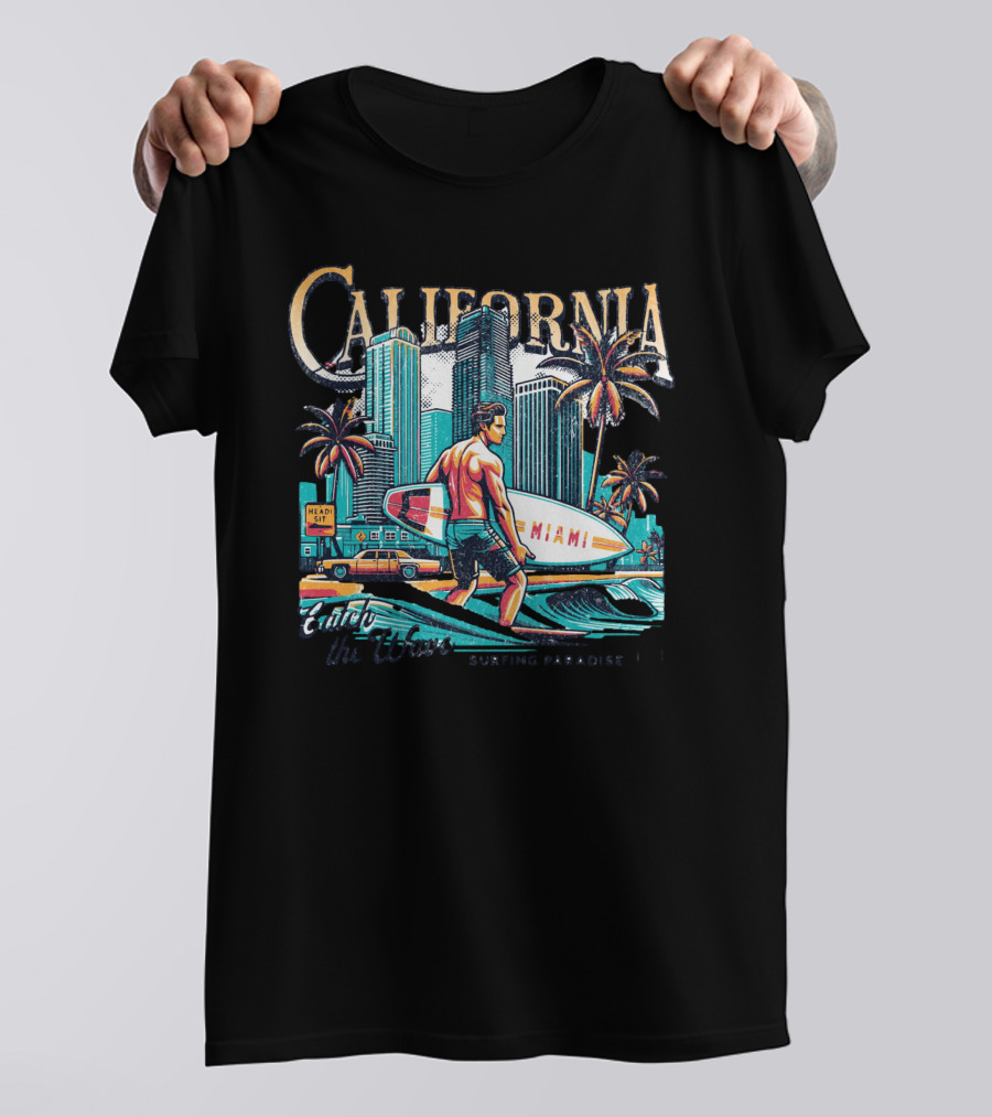 California Miami Surfing Paradise Classic Vibes T-Shirt