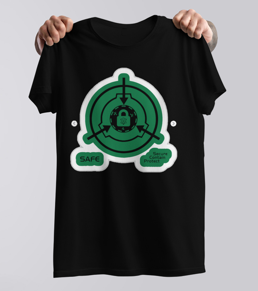 SCP Foundation Safe Classification Secure Contain Protect Lock T-Shirt