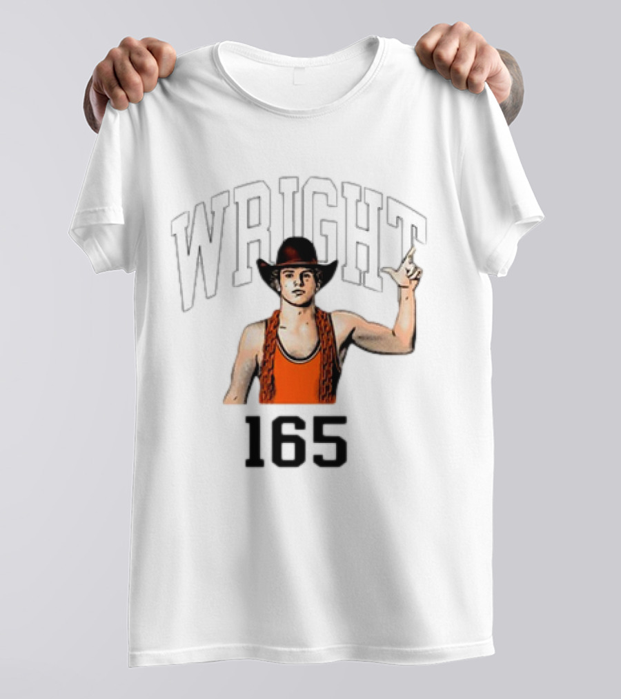 Wright 165 Cowboy Wrestler T-Shirt