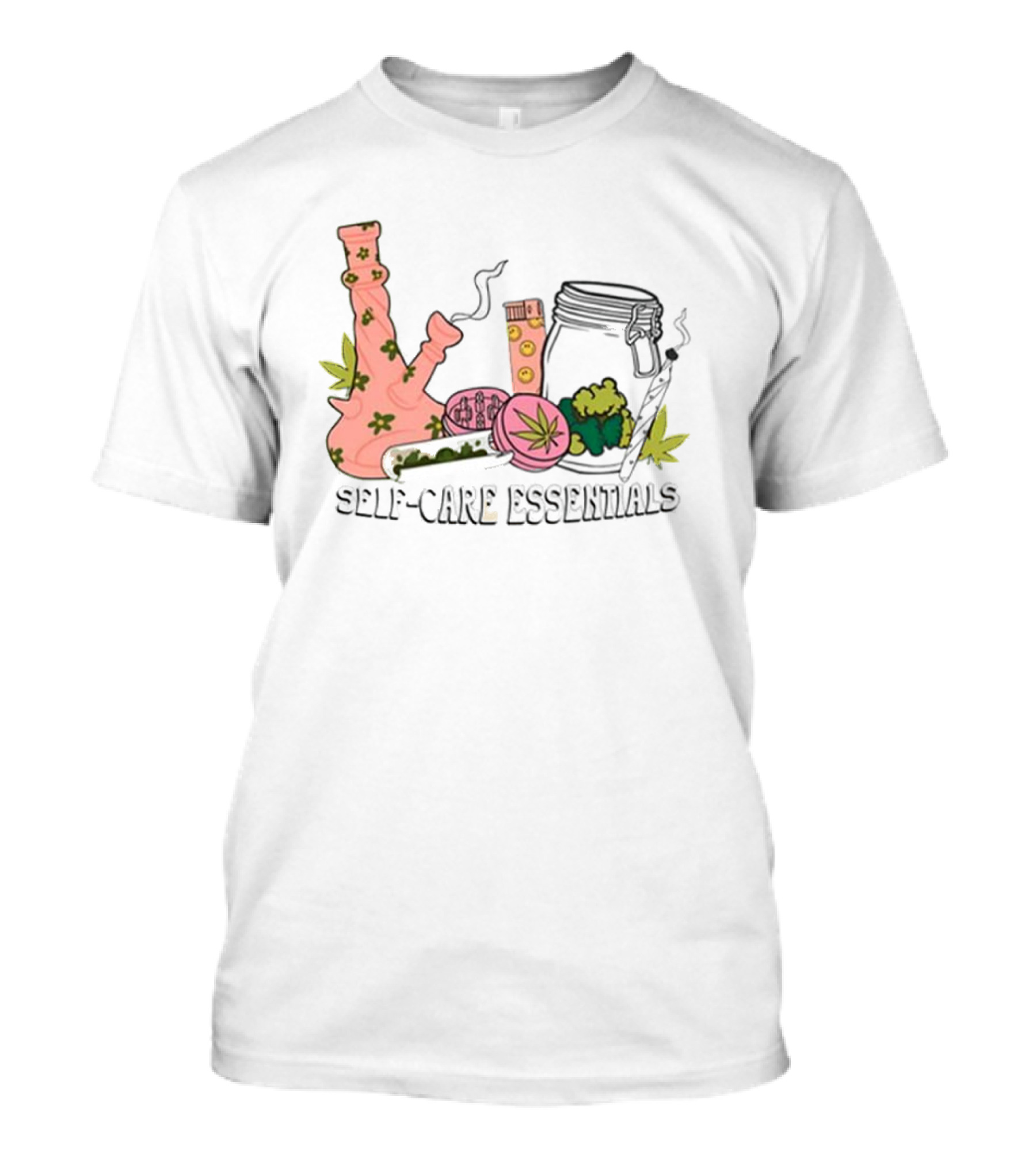 Self-Care Essentials Cannabis Accessories And Gear T-Shirt