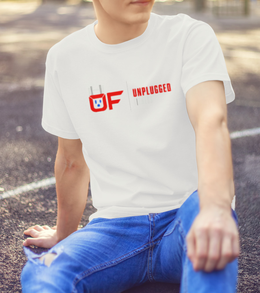 UF Unplugged Fitness Barbell T-Shirt