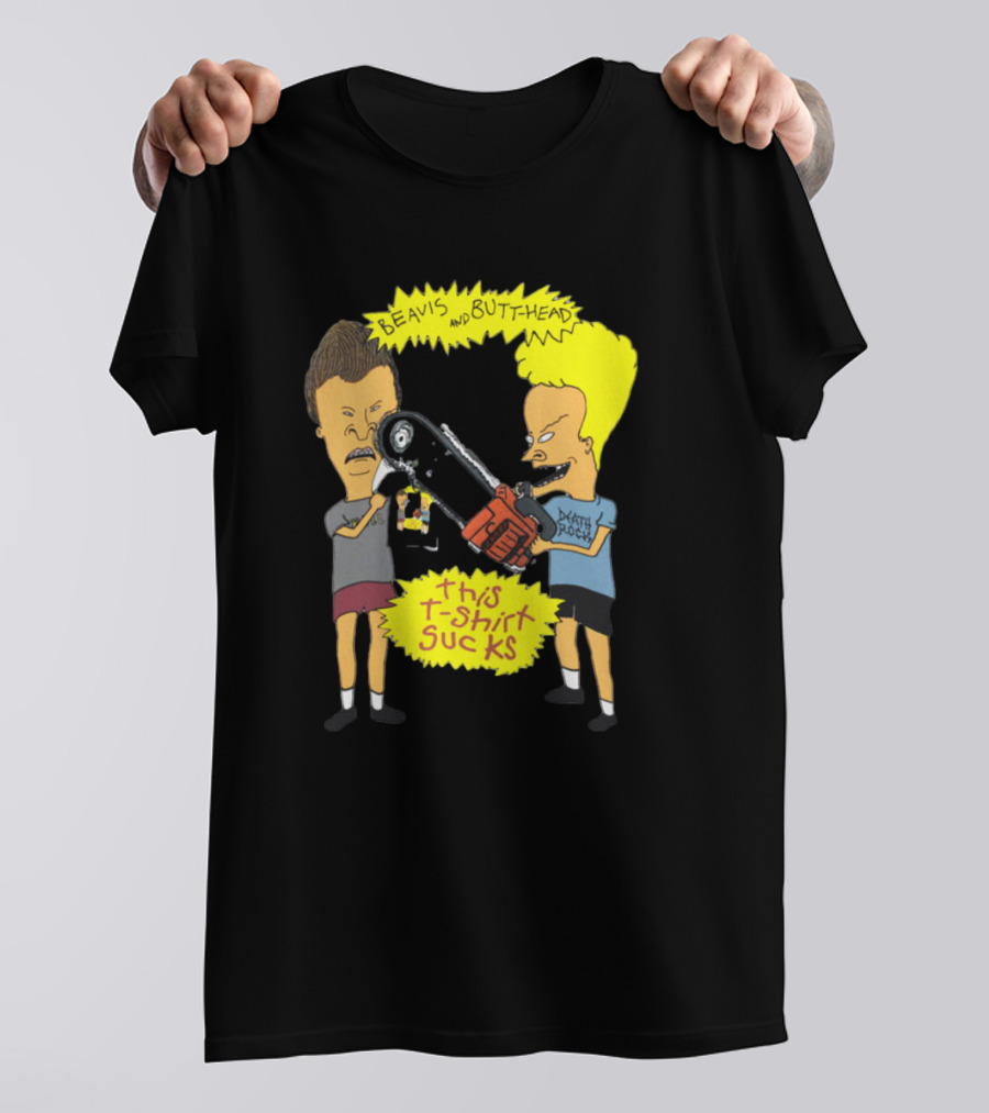 Beavis And Butt-head Death Rock This T-Shirt Sucks Vintage 1994 T-Shirt
