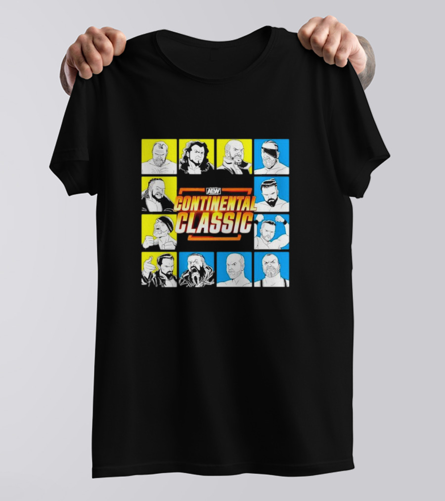 AEW Continental Classic Wrestling Tournament Lineup T-Shirt