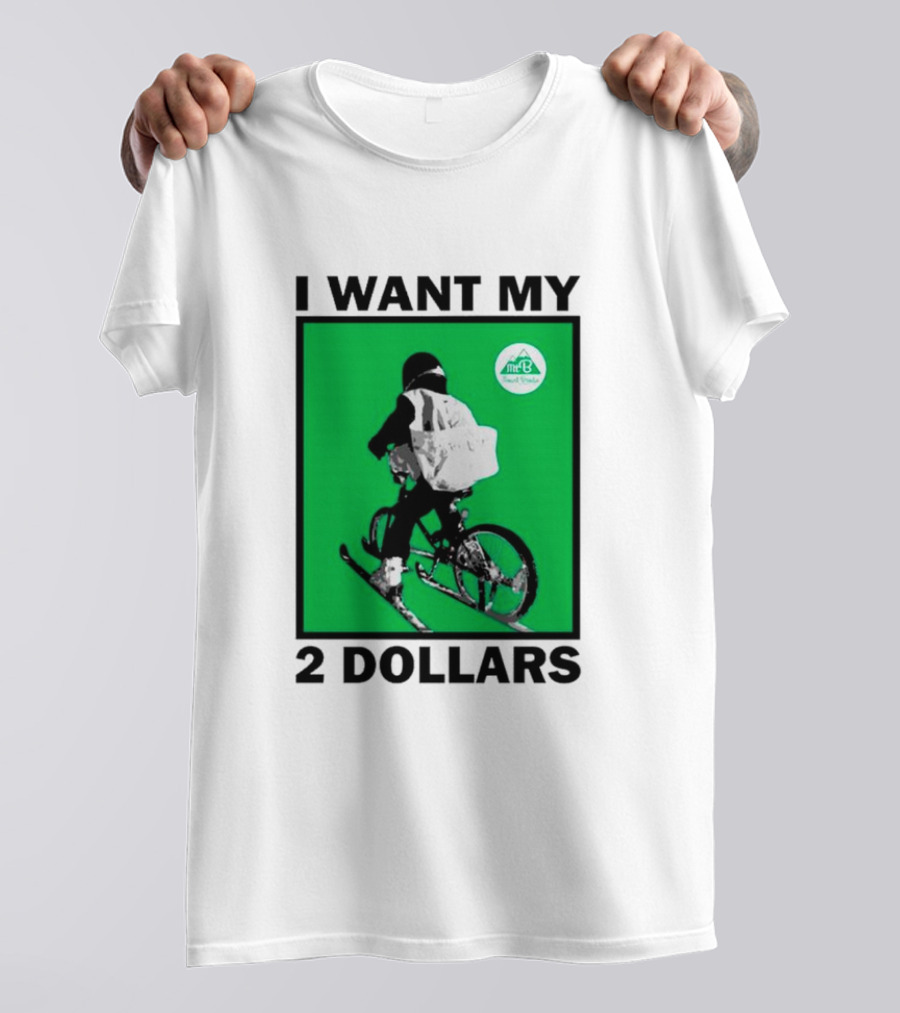 I Want My 2 Dollars Johnny Gasparini Ski Bike T-Shirt