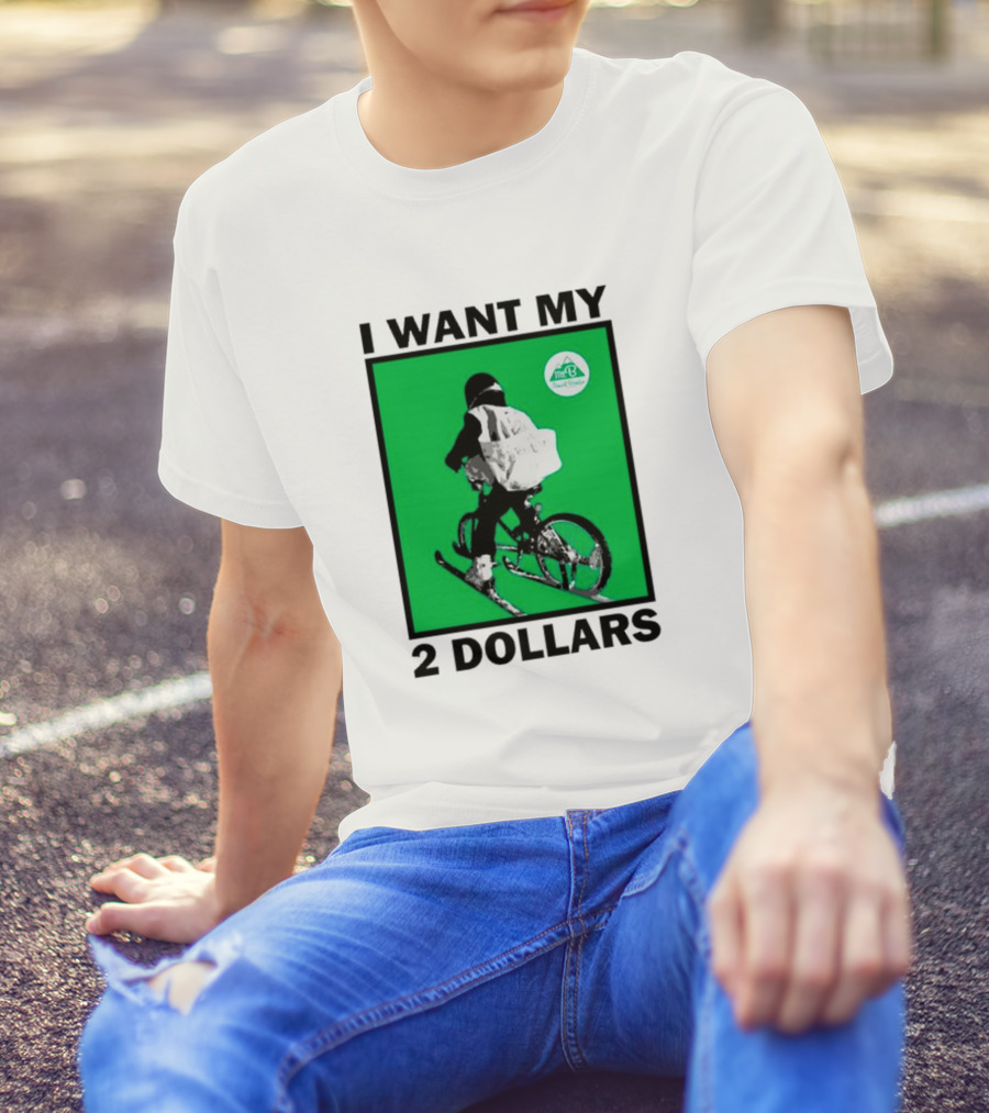 I Want My 2 Dollars Johnny Gasparini Ski Bike T-Shirt