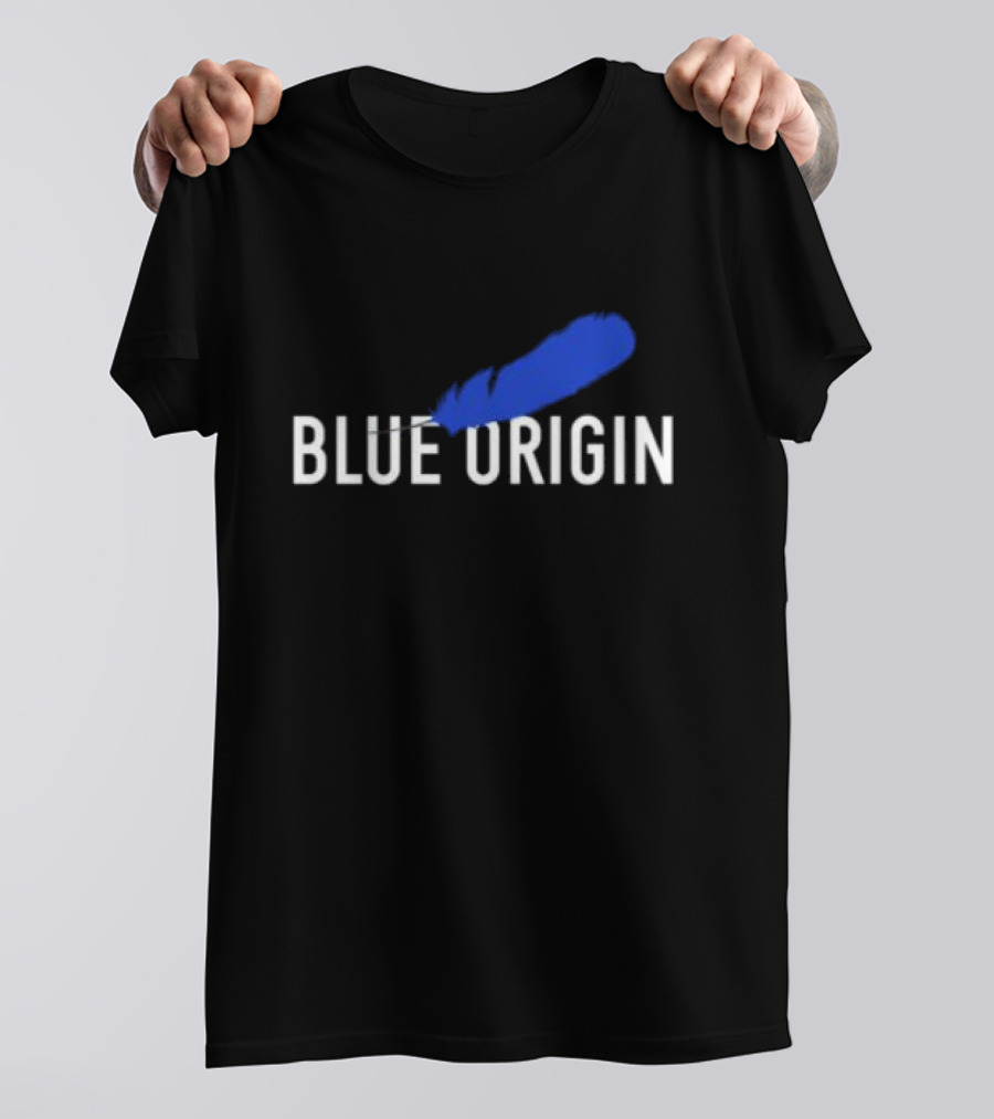 Blue Origin Feather Logo Print T-Shirt