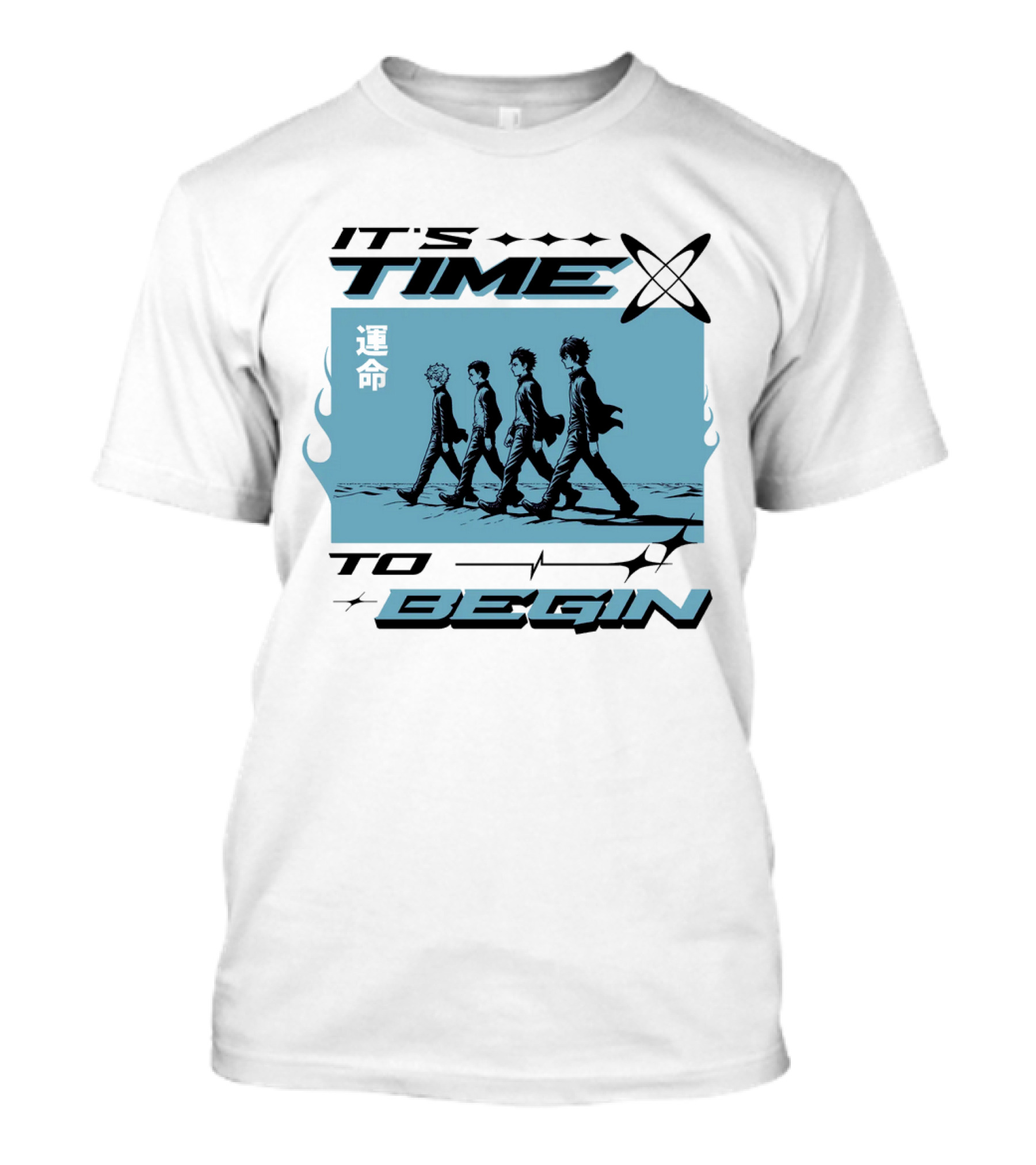 IT'S TIME TO BEGIN 運命 Walking Quartet T-Shirt