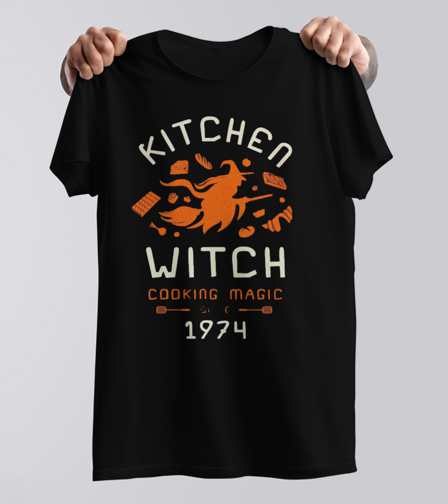 KITCHEN WITCH COOKING MAGIC 1974 T-Shirt