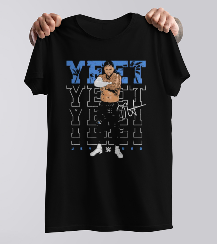 Jey Uso WWE YEET Signature 500 Level Black T-Shirt