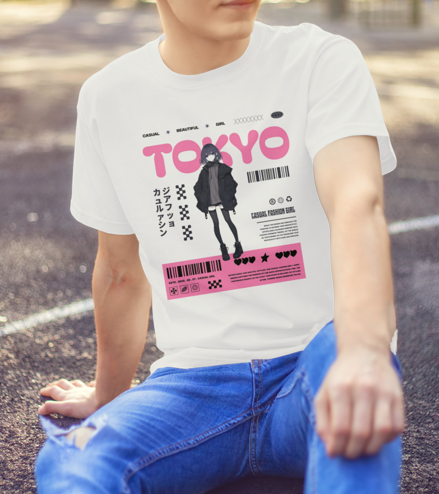 TOKYO Casual Beautiful Girl 2035 T-Shirt